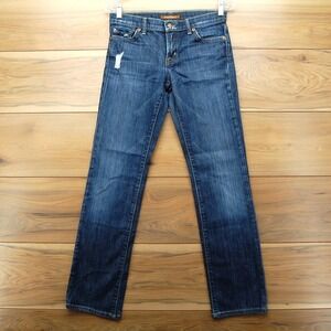 David Kahn Jeans Womens 25 Straight Leg Distressed Denim Made in USA 5700